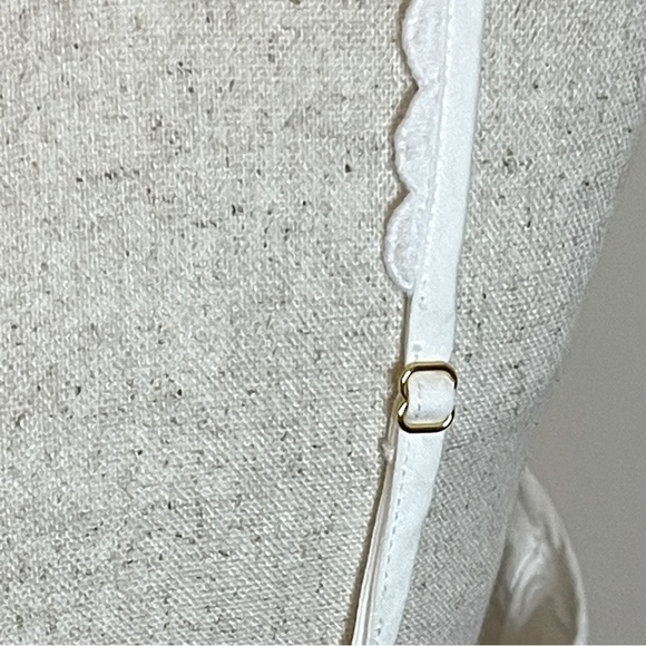 Lilly Pulitzer White Eyelet Crop Top NWT Size 14 Adjustable Straps - Picture 4 of 6